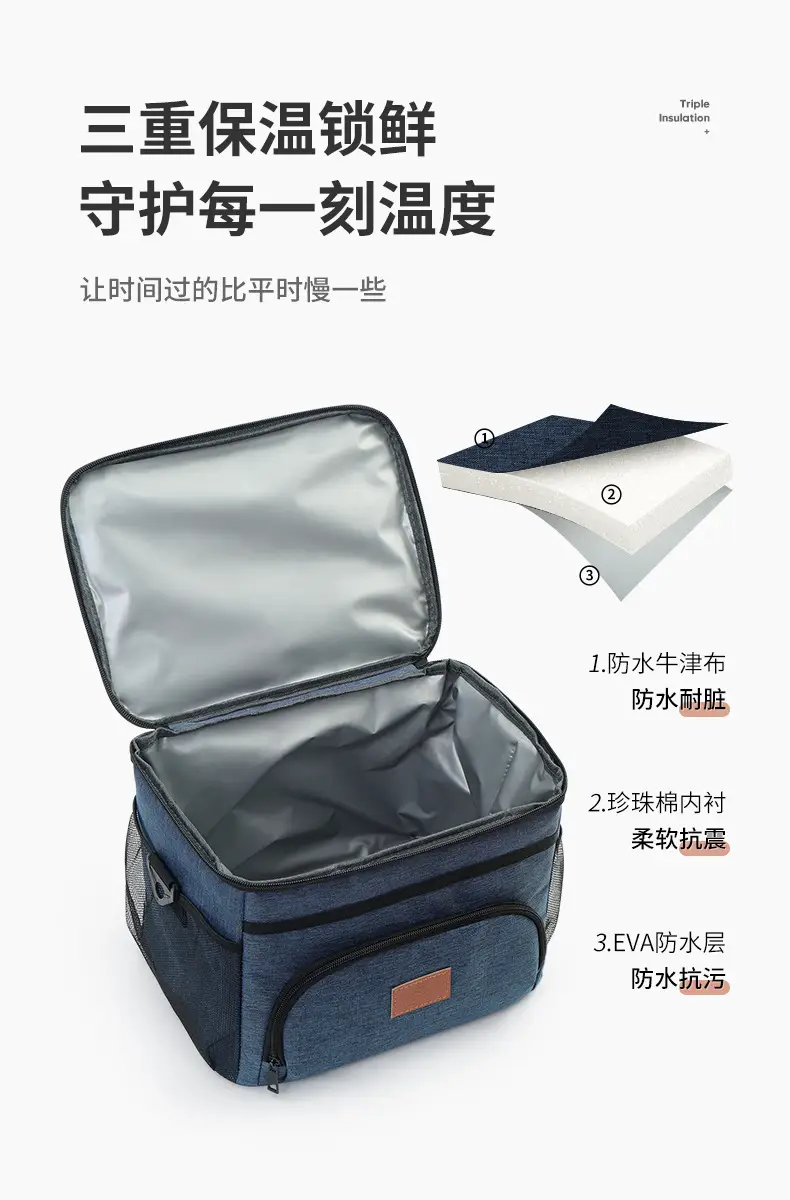 Portable Cold Ice Bag for Car Picnic Waterproof Insulated Lunch Box — feature 5