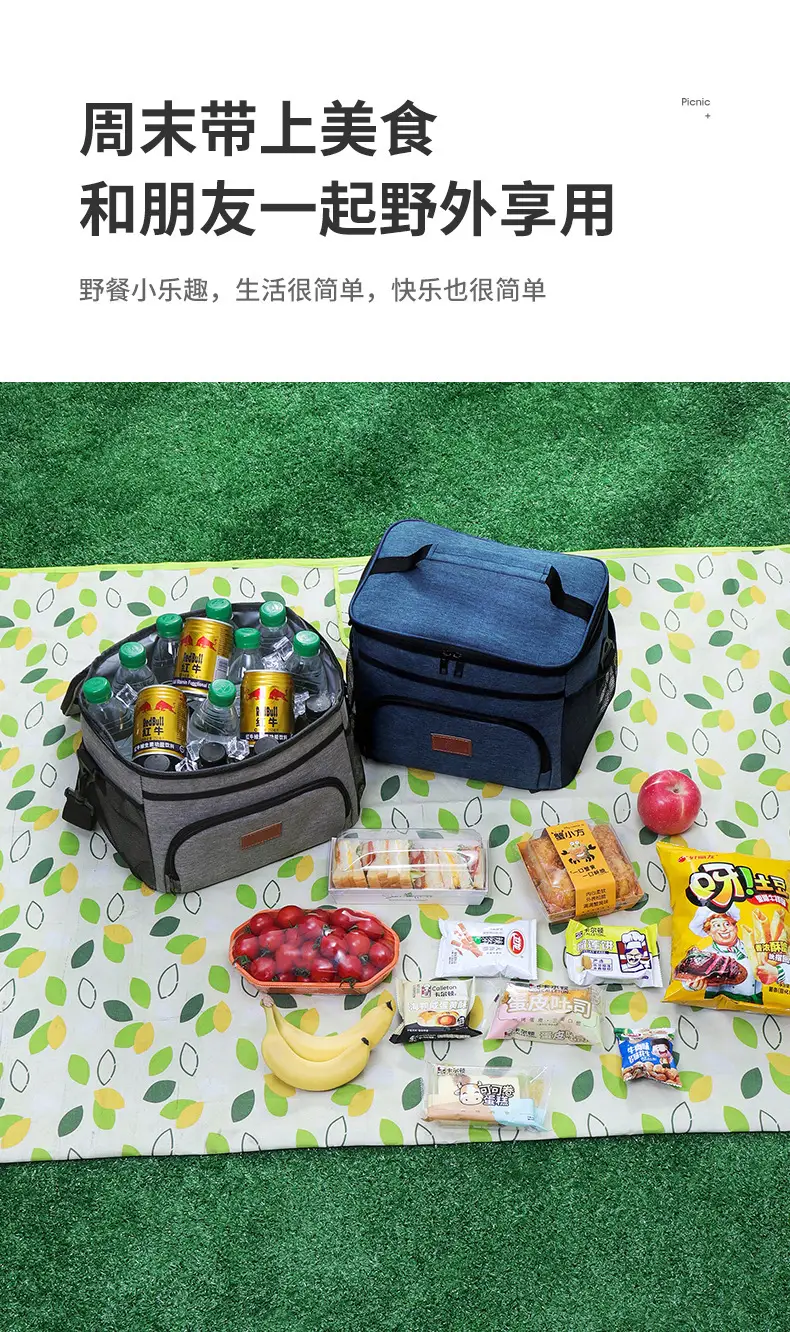 Portable Cold Ice Bag for Car Picnic Waterproof Insulated Lunch Box — feature 8