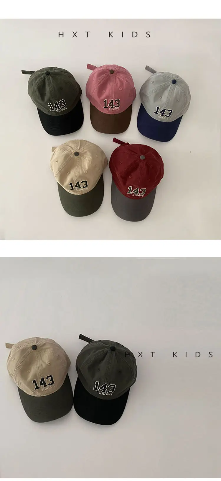 Brown 143 Kids Baseball Cap for Toddler — feature 2