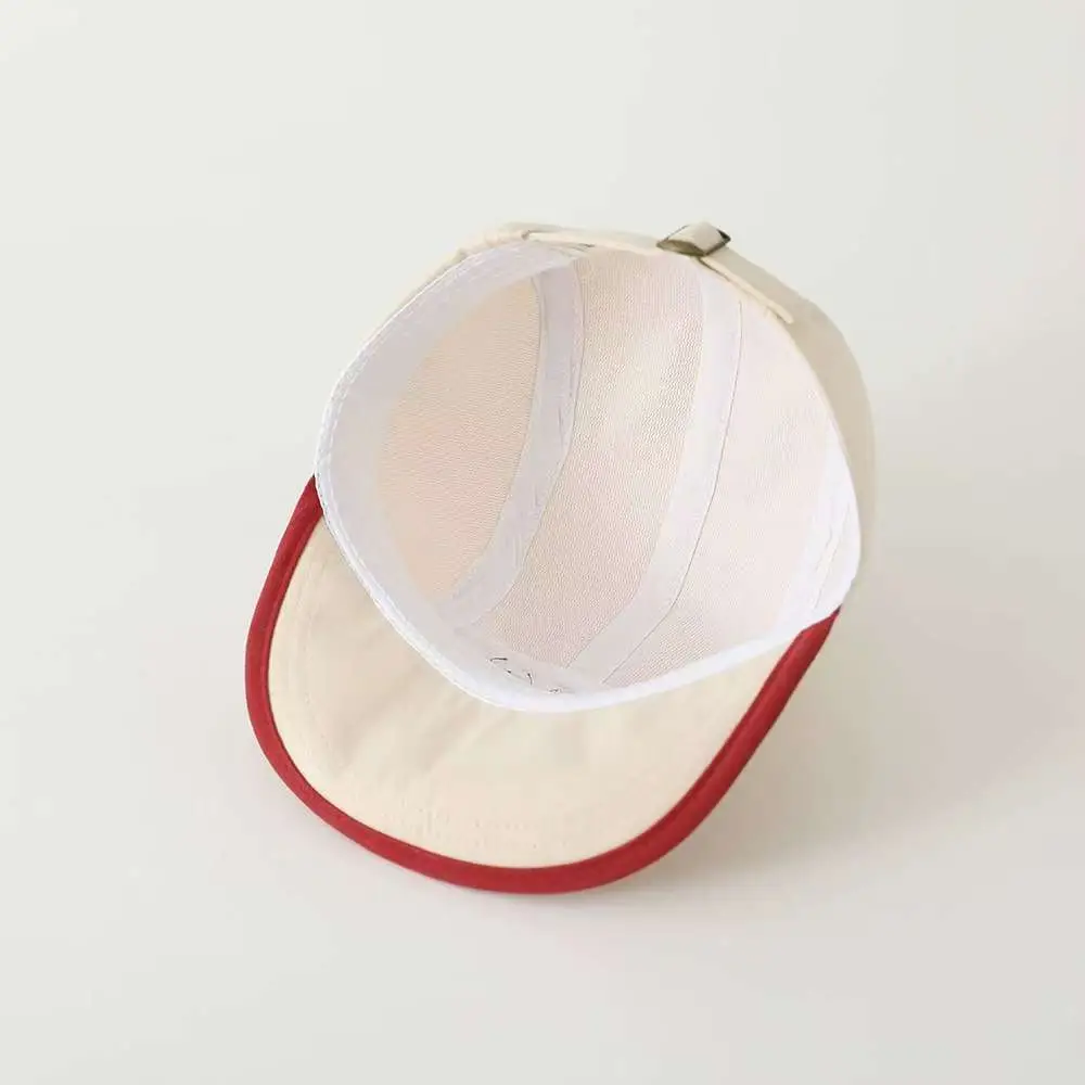 Korean Style Embroidered Hat for Boys Girls Beige - Image 28