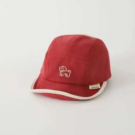 Korean Style Embroidered Hat for Boys Girls Beige - Image 21