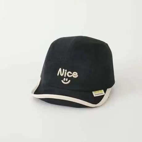 Korean Style Embroidered Hat for Boys Girls Beige - Image 9