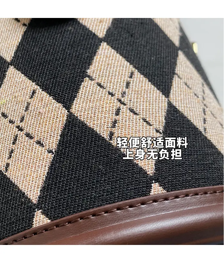 Retro Checkered Handheld Bag for Women — feature 4