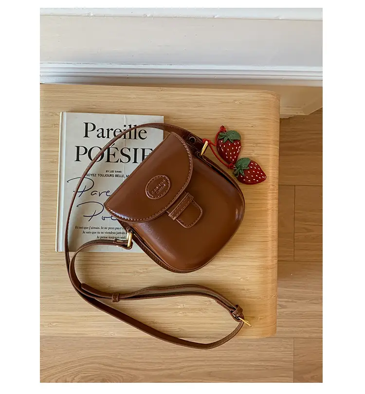 Vintage Saddle Crossbody Bag for Women Brown 2025 — feature 25