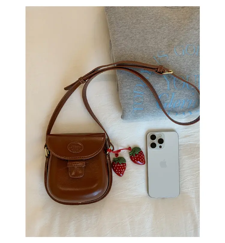 Vintage Saddle Crossbody Bag for Women Brown 2025 — feature 29