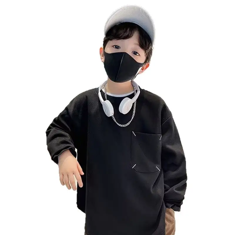 Pure Cotton Long Sleeve T-Shirt for Boys Medium Large