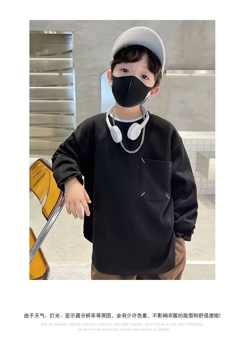 Pure Cotton Long Sleeve T-Shirt for Boys Medium Large — feature 6