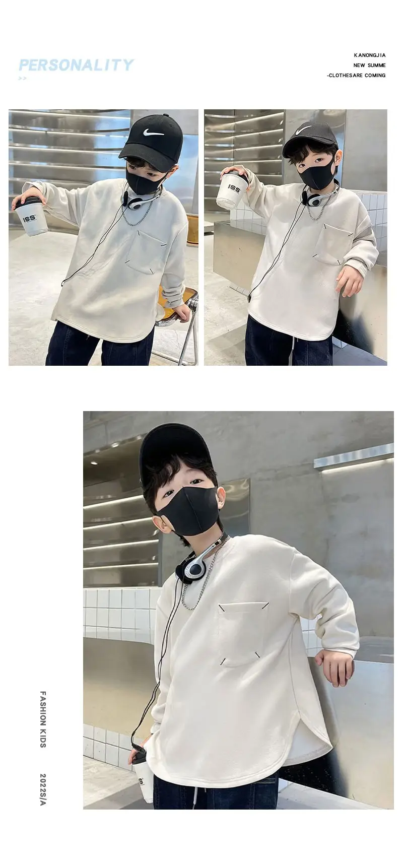 Pure Cotton Long Sleeve T-Shirt for Boys Medium Large — feature 8