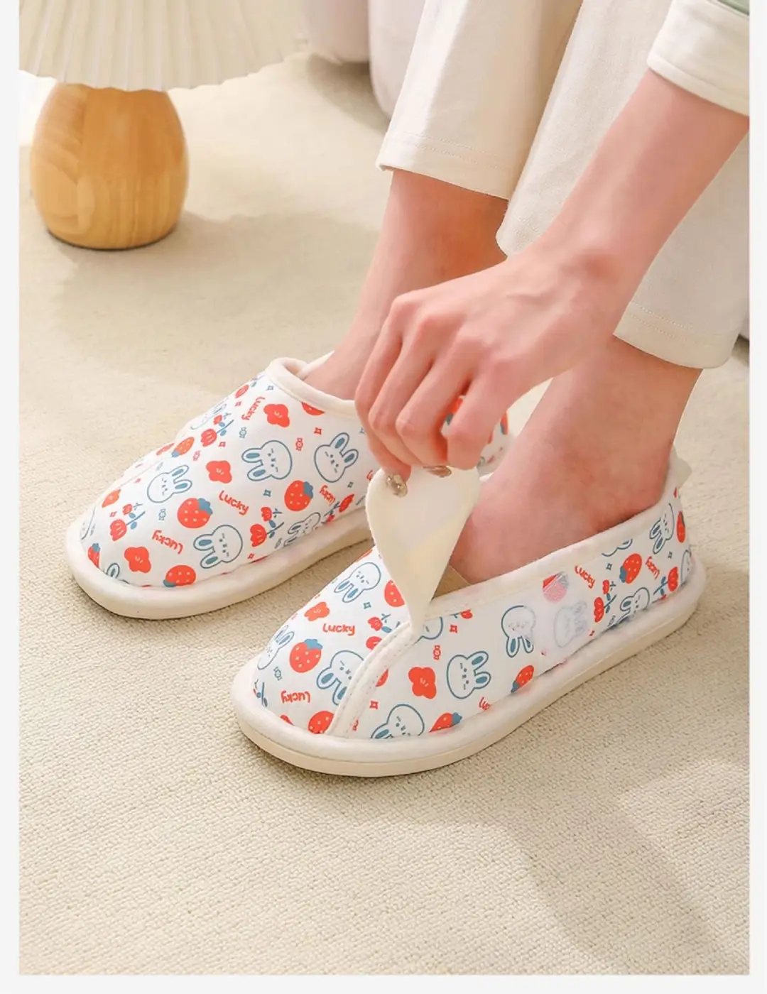 New Postpartum Shoes for Summer and Autumn, Thin Style for July, August, and September, Maternity Slippers with Heel Cover, Warm Cotton Slippers for Women, Wholesale for Summer — feature 6
