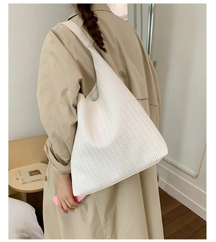Brown Textured Tote Bag for Women Daily Commute — feature 12