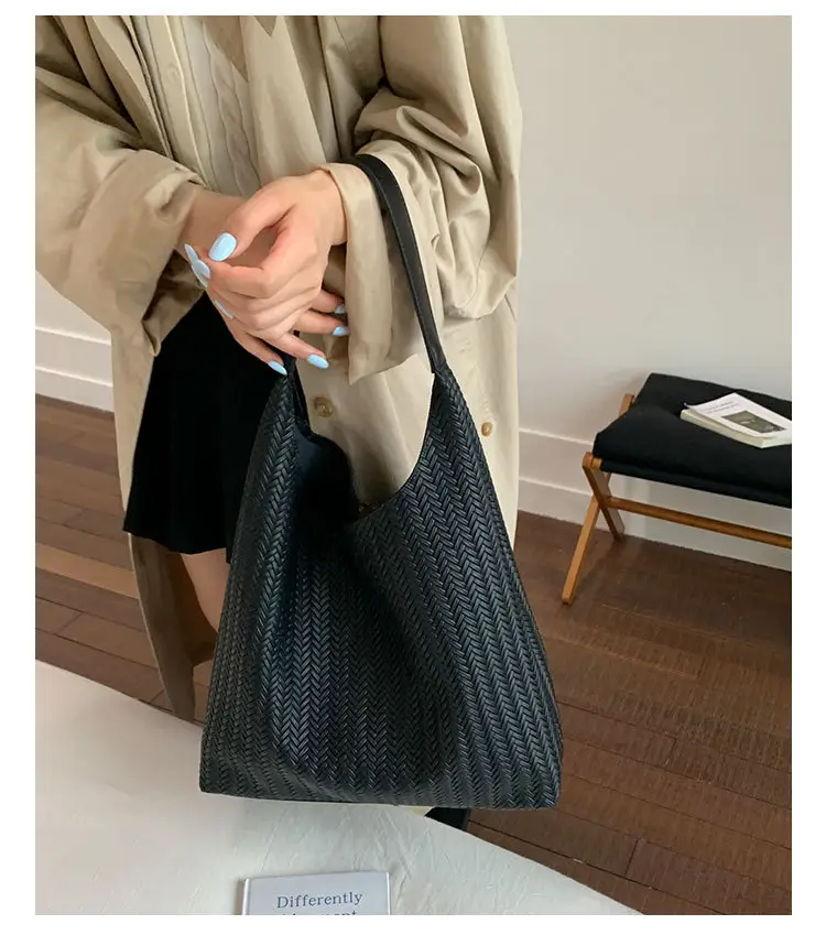 Brown Textured Tote Bag for Women Daily Commute — feature 14