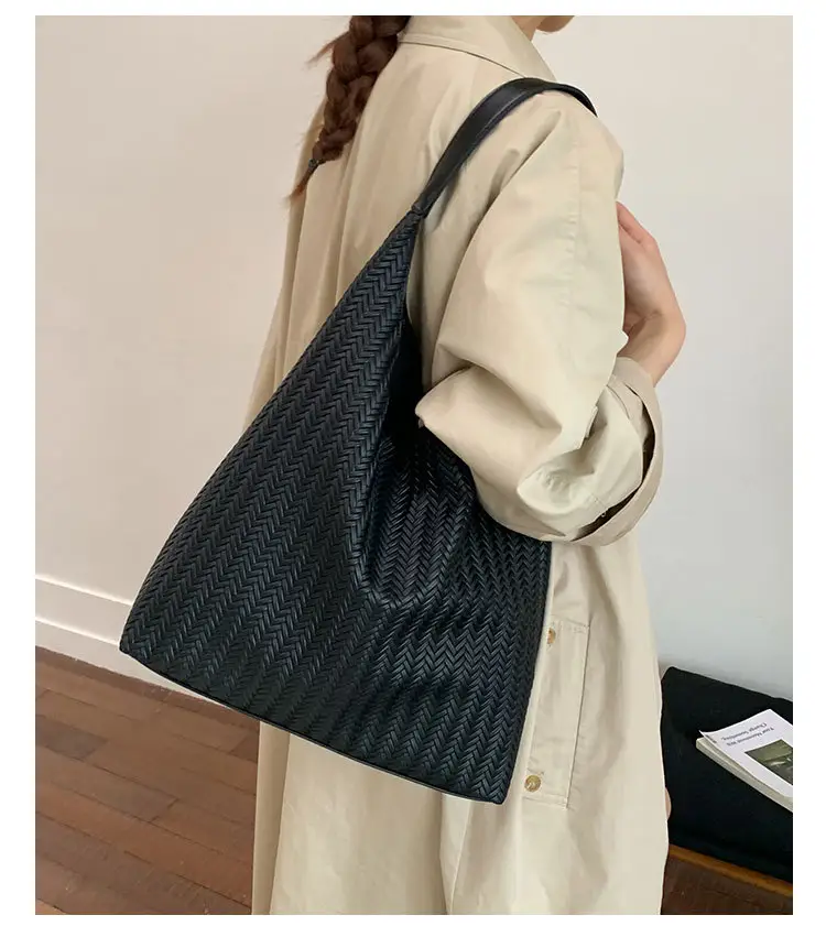 Brown Textured Tote Bag for Women Daily Commute — feature 15