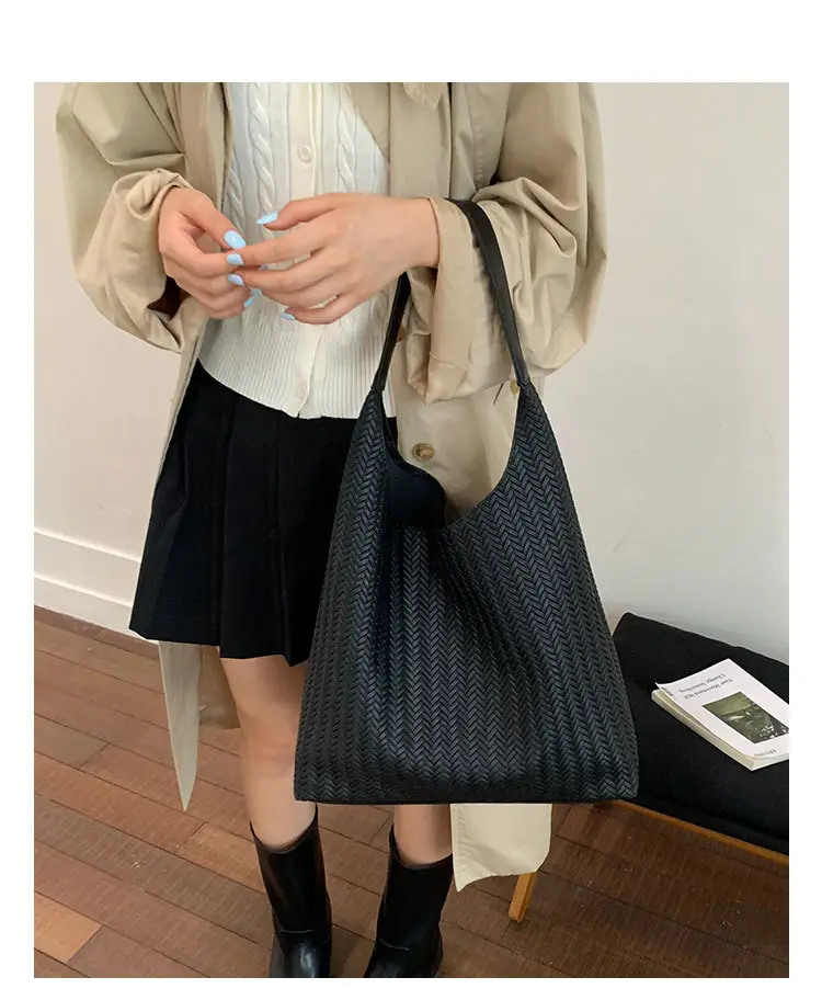 Brown Textured Tote Bag for Women Daily Commute — feature 16