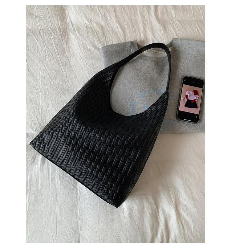 Brown Textured Tote Bag for Women Daily Commute — feature 25