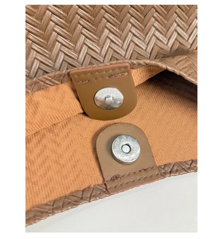 Brown Textured Tote Bag for Women Daily Commute — feature 5