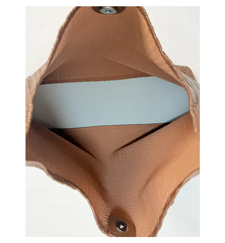 Brown Textured Tote Bag for Women Daily Commute — feature 7