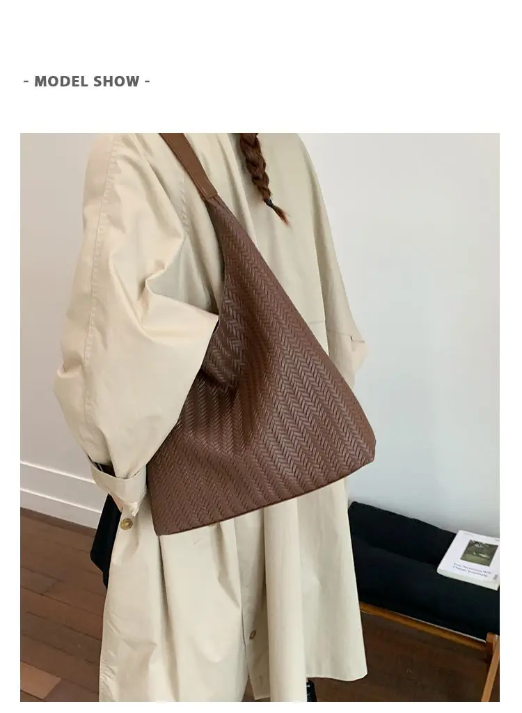 Brown Textured Tote Bag for Women Daily Commute — feature 8