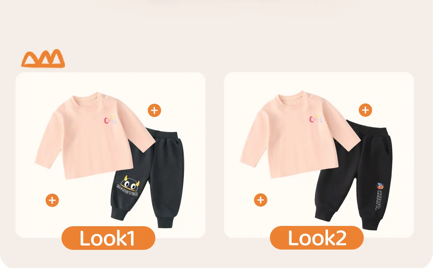 Jingqi Kids T-Shirt Long Sleeve Peach Spring Fall — feature 10