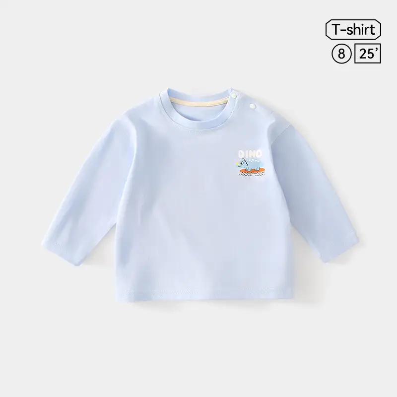 Jingqi Kids T-Shirt Long Sleeve Peach Spring Fall - Image 4
