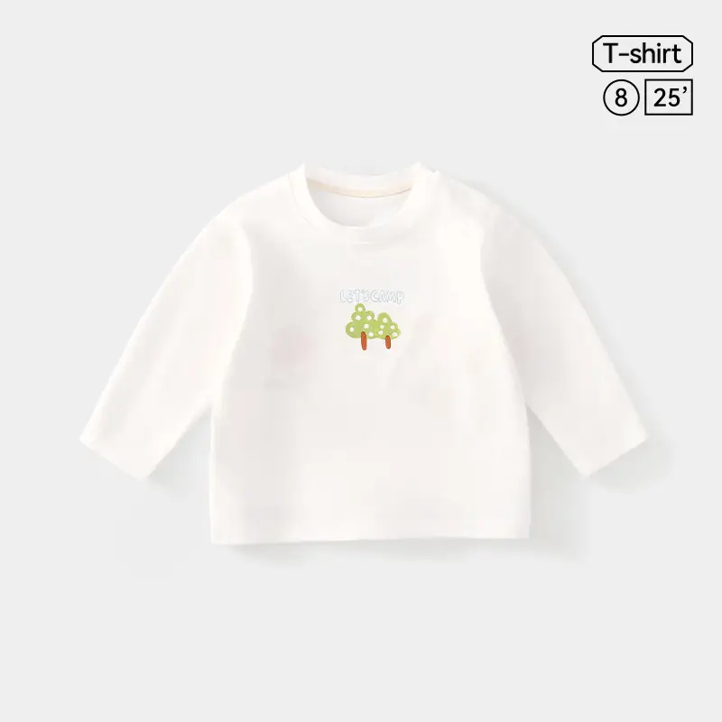 Jingqi Kids T-Shirt Long Sleeve Peach Spring Fall - Image 6