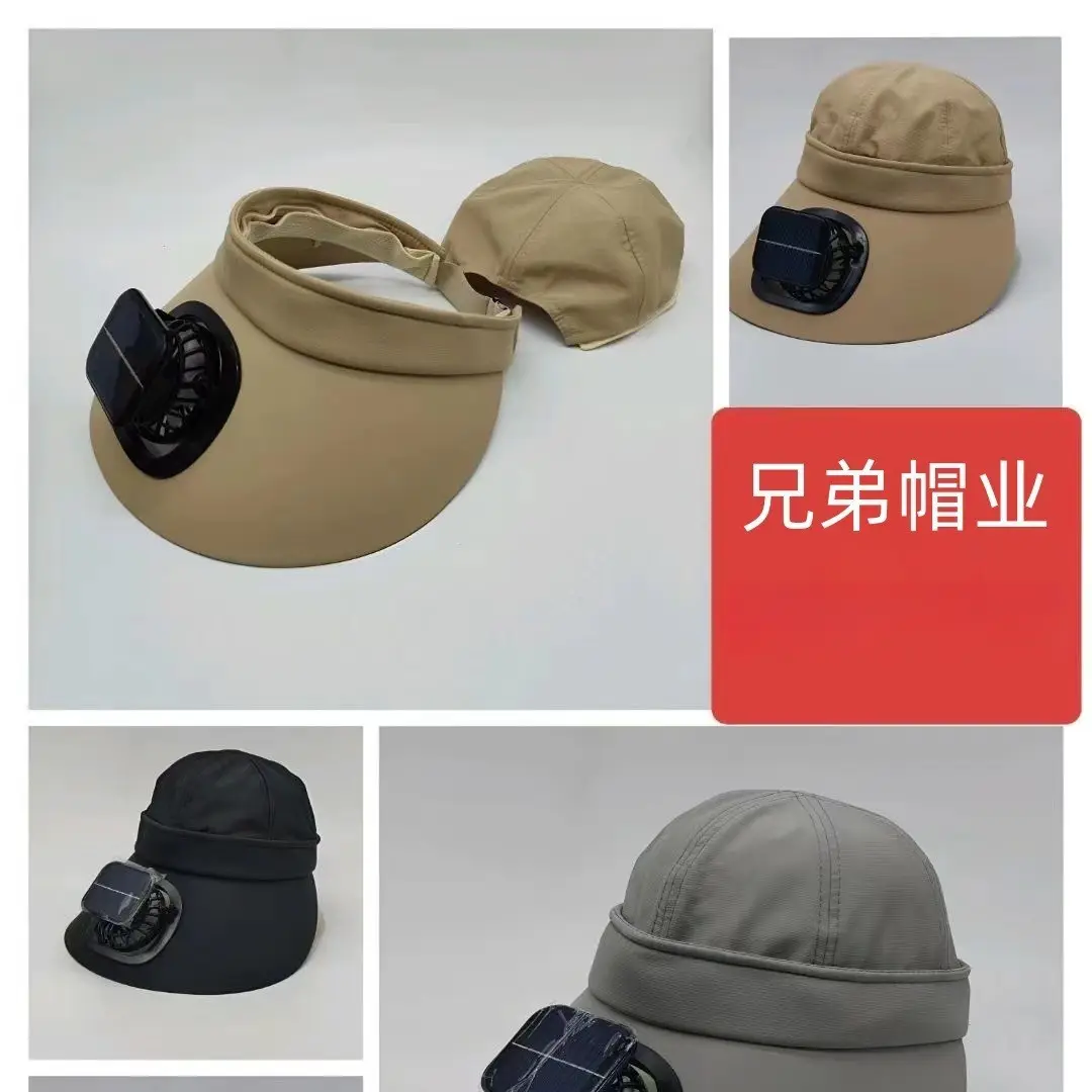 Rechargeable Fishing Hat with Solar Panel & Sunshade