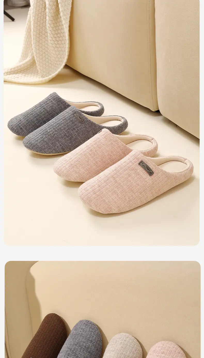 2025 Cotton Slippers for Men and Women, Indoor and Outdoor Winter New Anti-Slip Thick Soft Sole Warm Plush Couple Slippers — feature 15