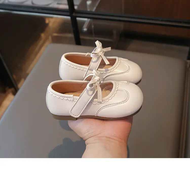 Silver Bow Baby Shoes for Girls Spring Autumn — feature 10