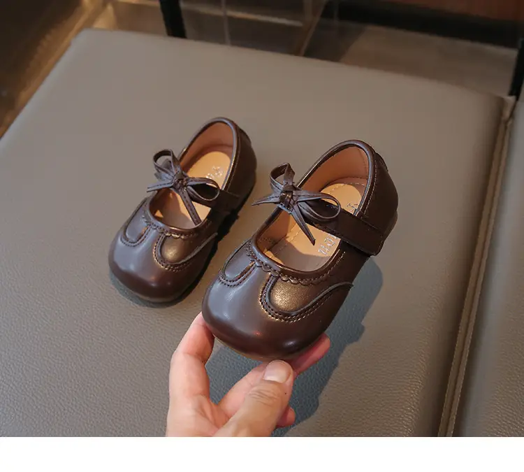 Silver Bow Baby Shoes for Girls Spring Autumn — feature 15