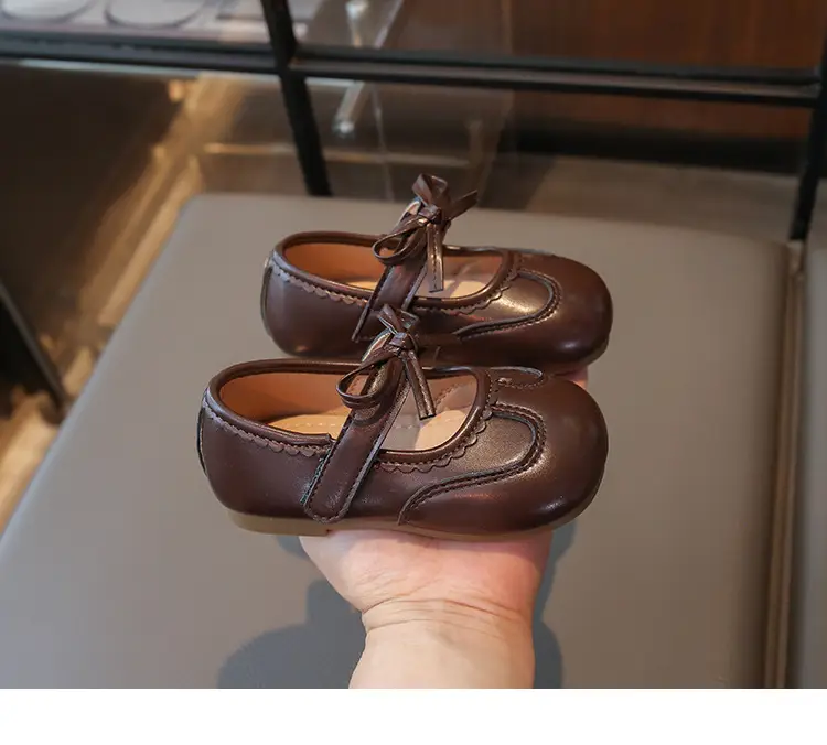 Silver Bow Baby Shoes for Girls Spring Autumn — feature 16
