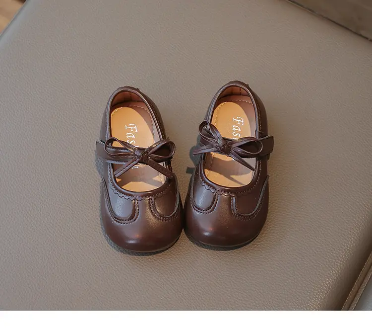 Silver Bow Baby Shoes for Girls Spring Autumn — feature 17
