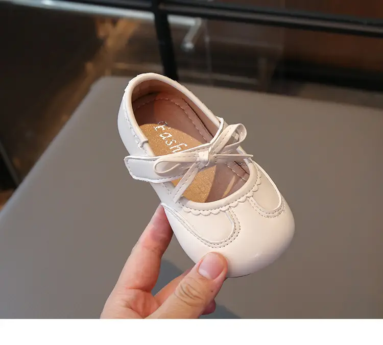 Silver Bow Baby Shoes for Girls Spring Autumn — feature 18