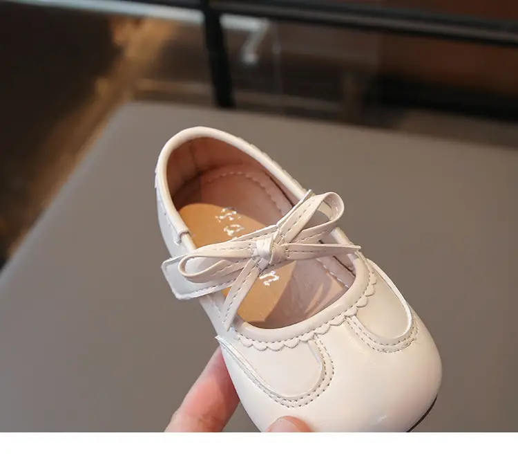 Silver Bow Baby Shoes for Girls Spring Autumn — feature 19