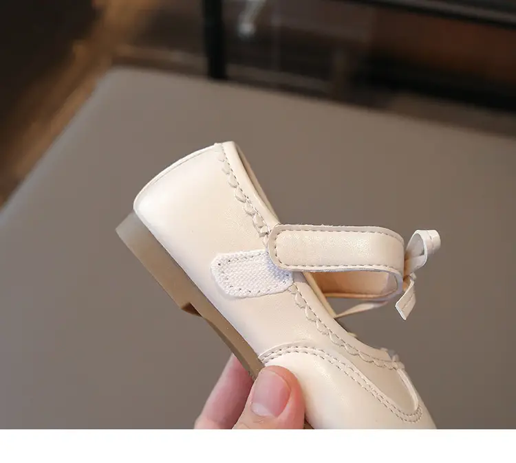 Silver Bow Baby Shoes for Girls Spring Autumn — feature 21