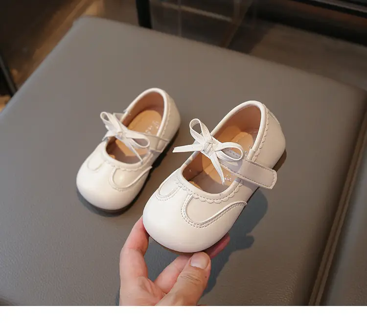 Silver Bow Baby Shoes for Girls Spring Autumn — feature 9