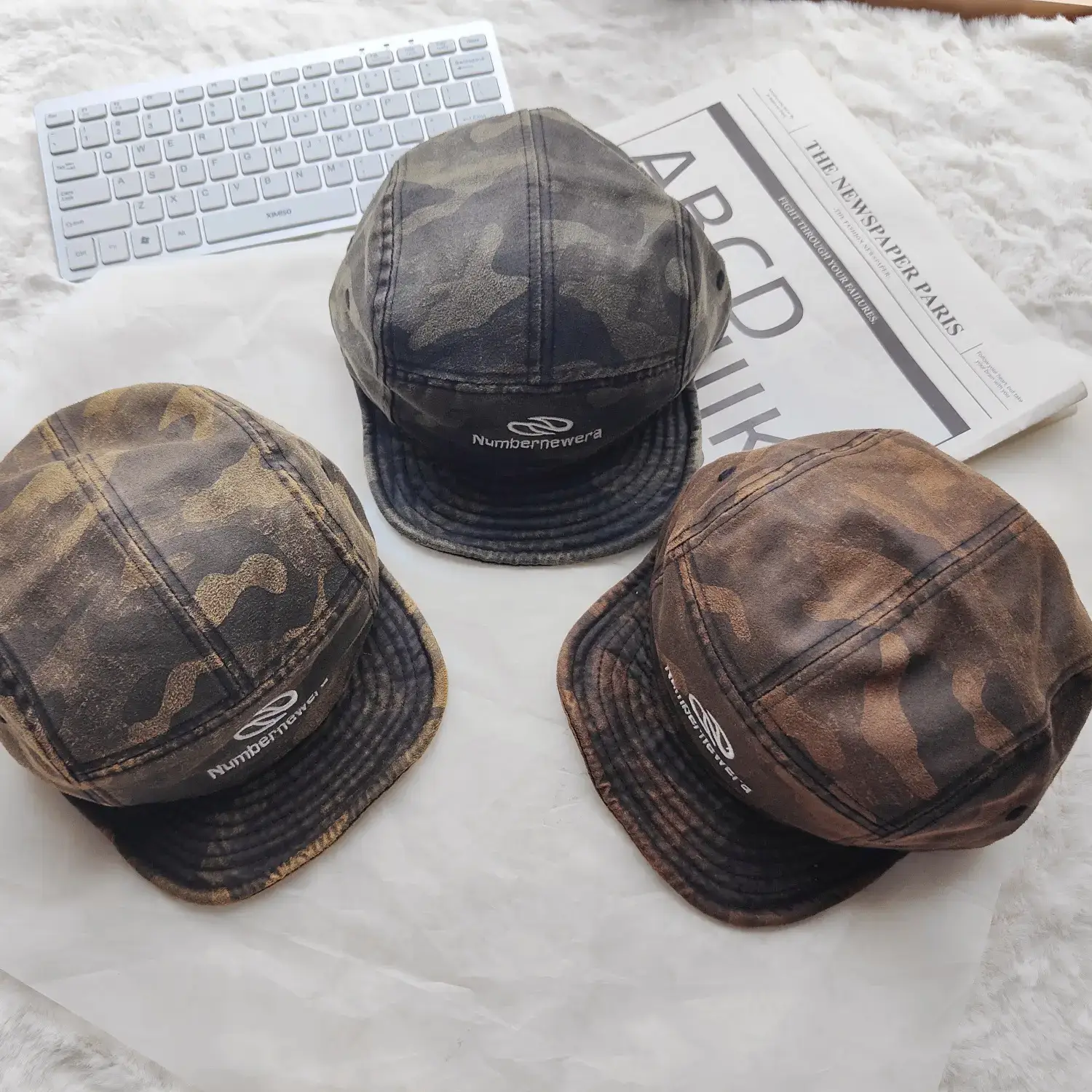Camouflage Baseball Cap with Short Brim for Men Women — feature 1