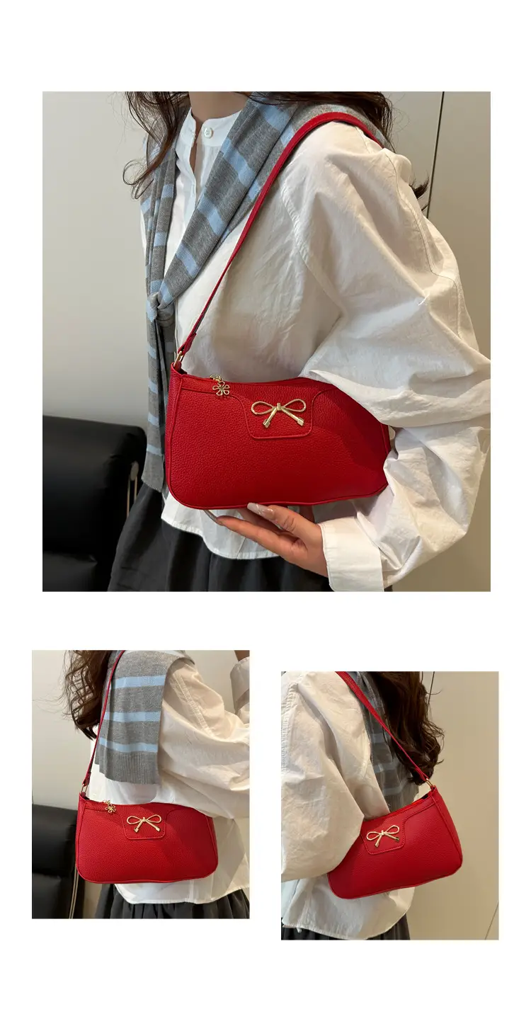 Red Bow Shoulder Bag for Women 2025 — feature 15