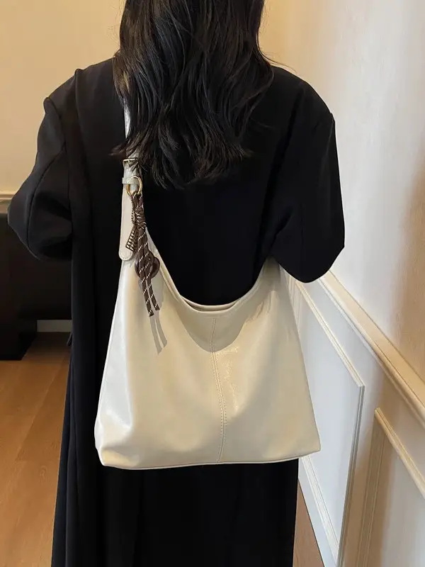 Brown Leather Shoulder Bag for Women 2026 Autumn Winter - Image 7