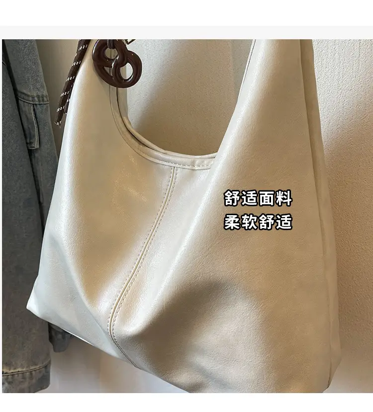 Brown Leather Shoulder Bag for Women 2026 Autumn Winter — feature 5