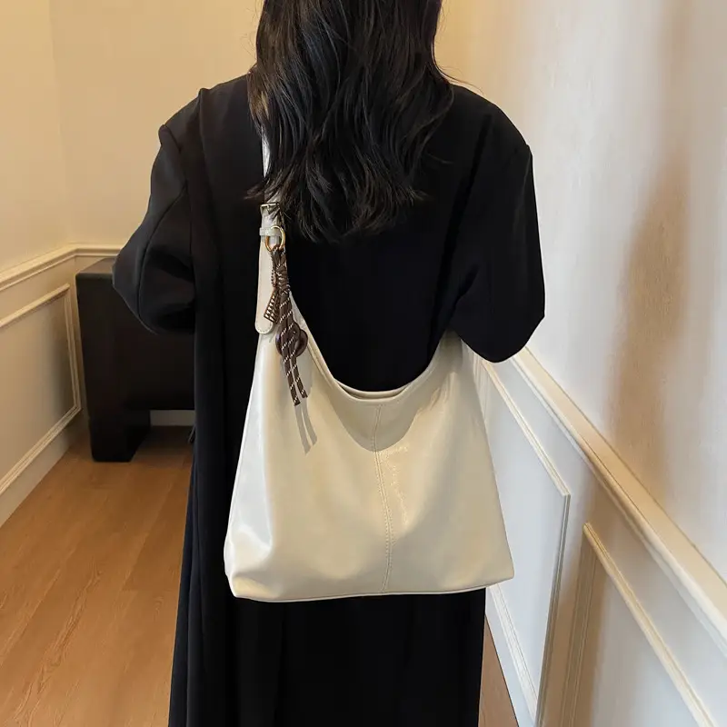 Brown Leather Shoulder Bag for Women 2026 Autumn Winter - Image 2