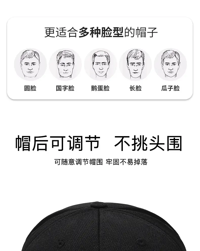 Glossy Baseball Cap Unisex Large Sun Protection — feature 9