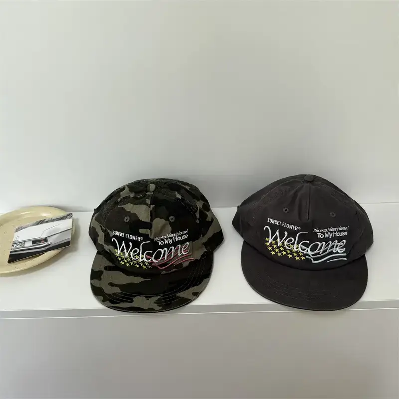 American Style Camo Washed Hip Hop Cap for Men - Image 5