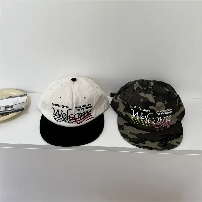 American Style Camo Washed Hip Hop Cap for Men - Image 7