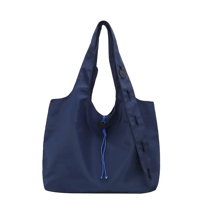 Blue Japanese Style Shopping Bag Large Capacity Waterproof Sports Bag - Image 7