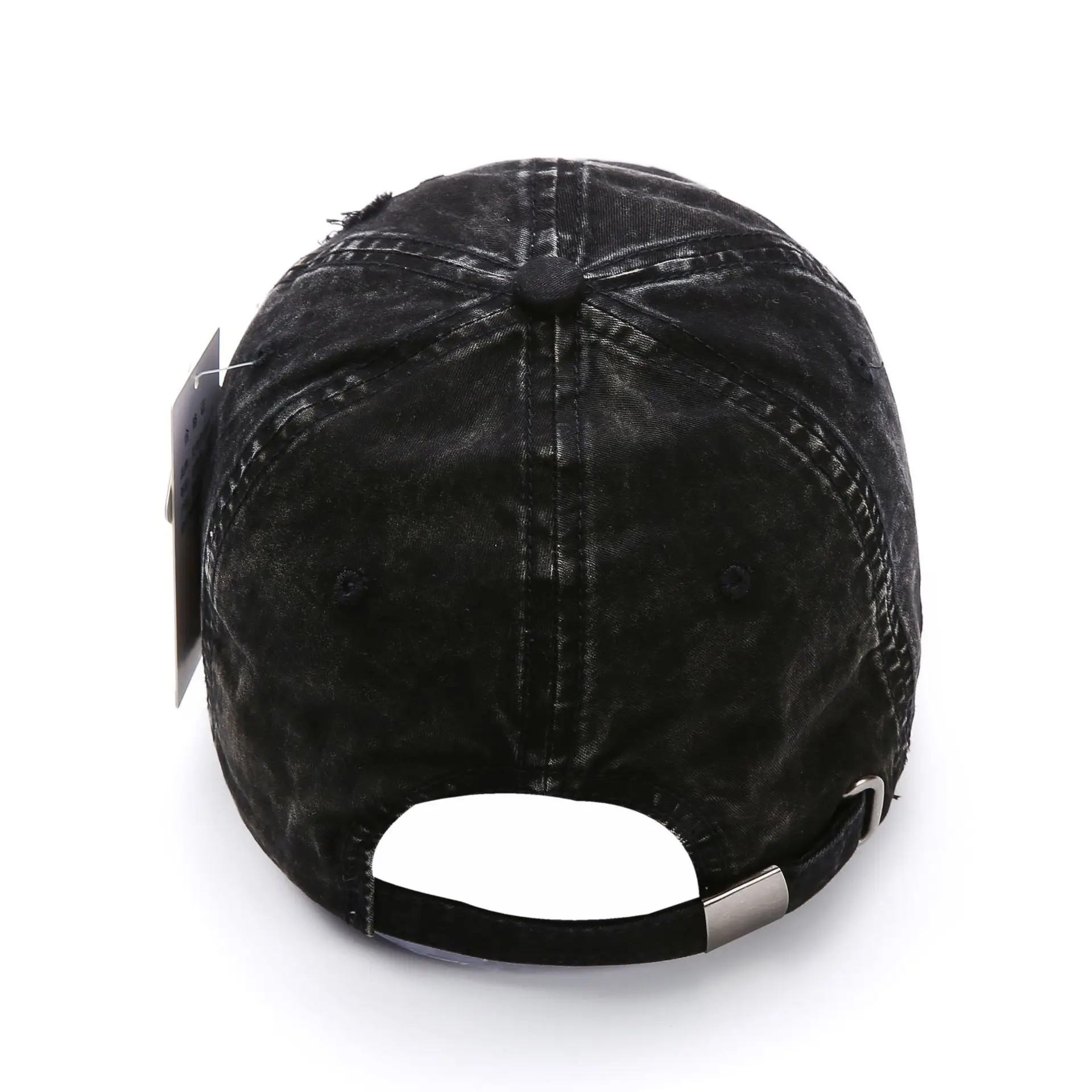 Maroon Distressed Baseball Cap for Women Retro Casual