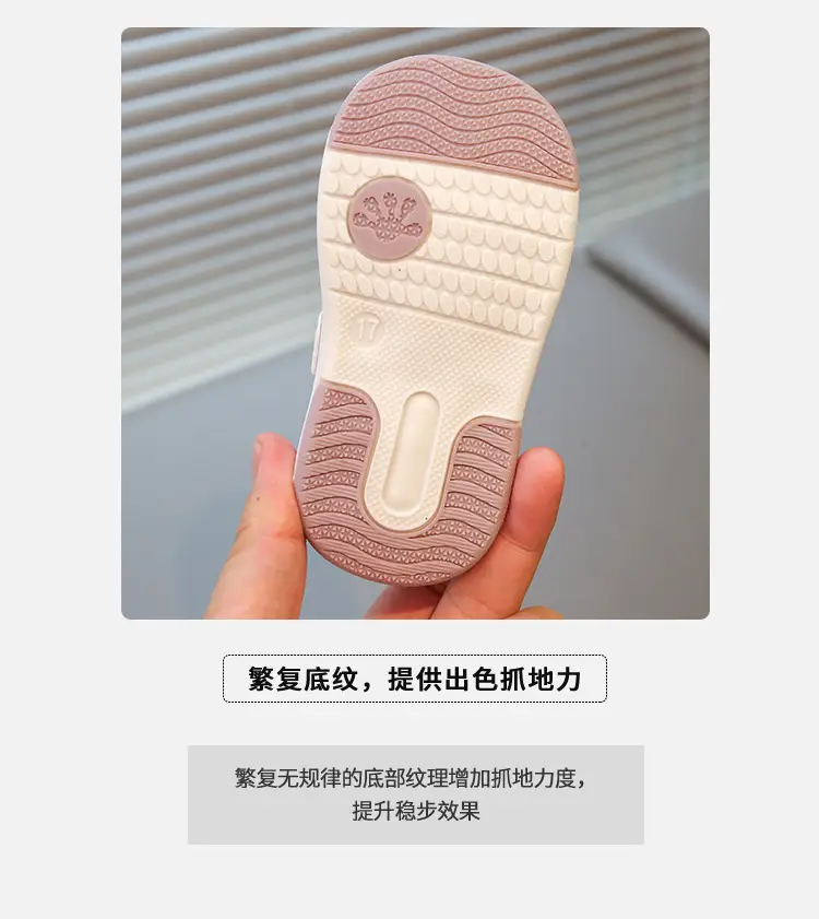 Baby Toddler Shoes Spring & Fall Women's 0 to 1-2 Years Old Baby Non-Slip Soft-Soled Shoes Boys and Kidsren Breathable Flats Infants and Young Kidsren — feature 5