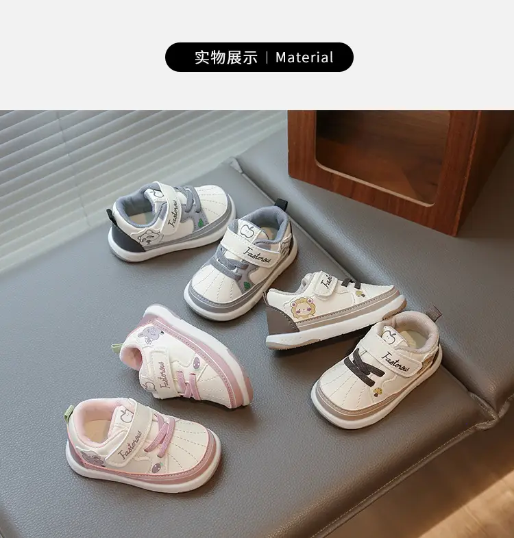 Baby Toddler Shoes Spring & Fall Women's 0 to 1-2 Years Old Baby Non-Slip Soft-Soled Shoes Boys and Kidsren Breathable Flats Infants and Young Kidsren — feature 6