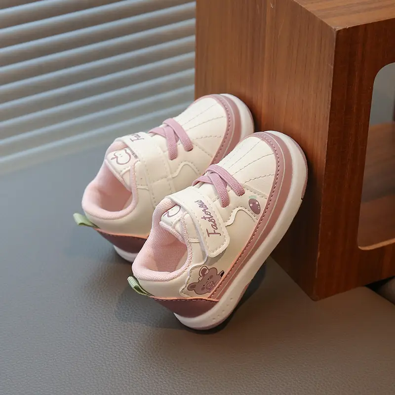 Baby Toddler Shoes Spring & Fall Women's 0 to 1-2 Years Old Baby Non-Slip Soft-Soled Shoes Boys and Kidsren Breathable Flats Infants and Young Kidsren