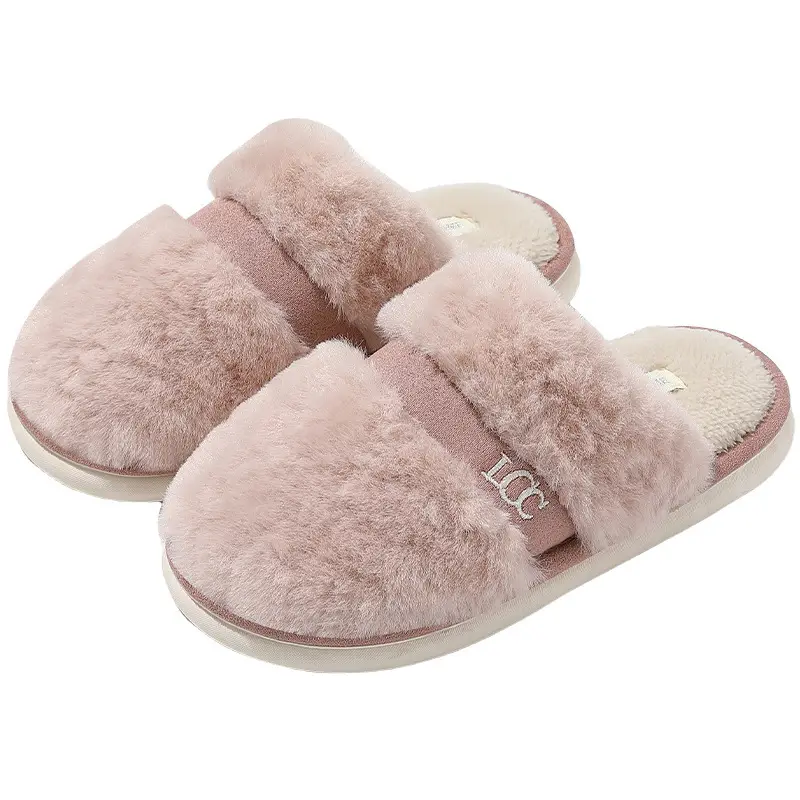 New Simple Cotton Slippers for Women Spring and Autum Indoor Home Household Couple Plush Men's Wear-Resistant Anti-Slip Winter - Image 7