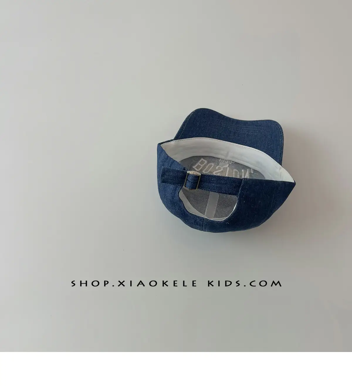 Boston Embroidered Denim Baseball Caps for Kids — feature 9