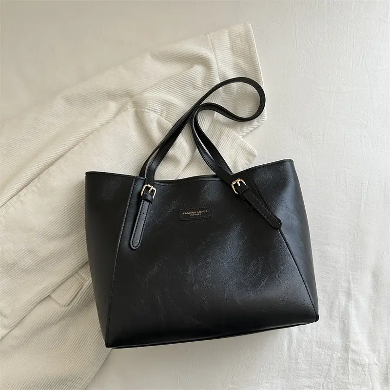 Brown Leather Shoulder Bag for Women Large Capacity - Image 2